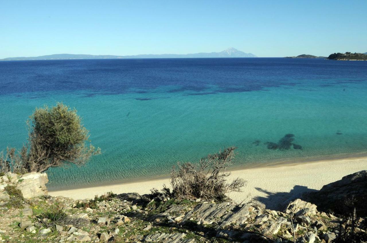Athos View Villa By The Sea Ormos Panagias Exterior foto